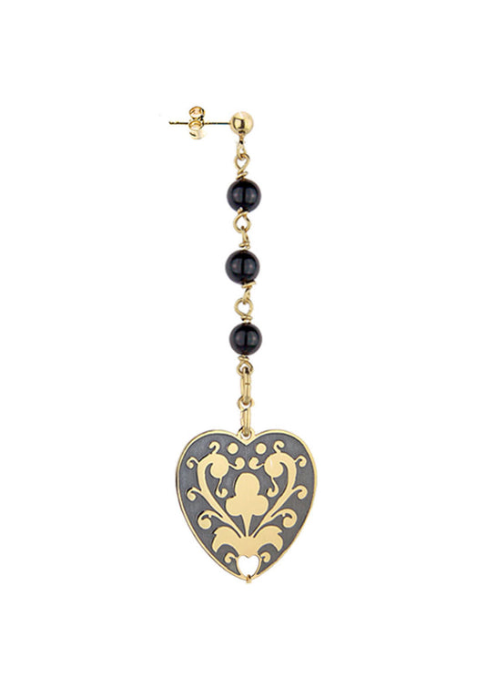 Lebole gioielli - Orecchino Mono Cuore Piccolo Gotico Romantico